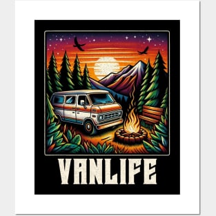 Vintage Vanlife Posters and Art